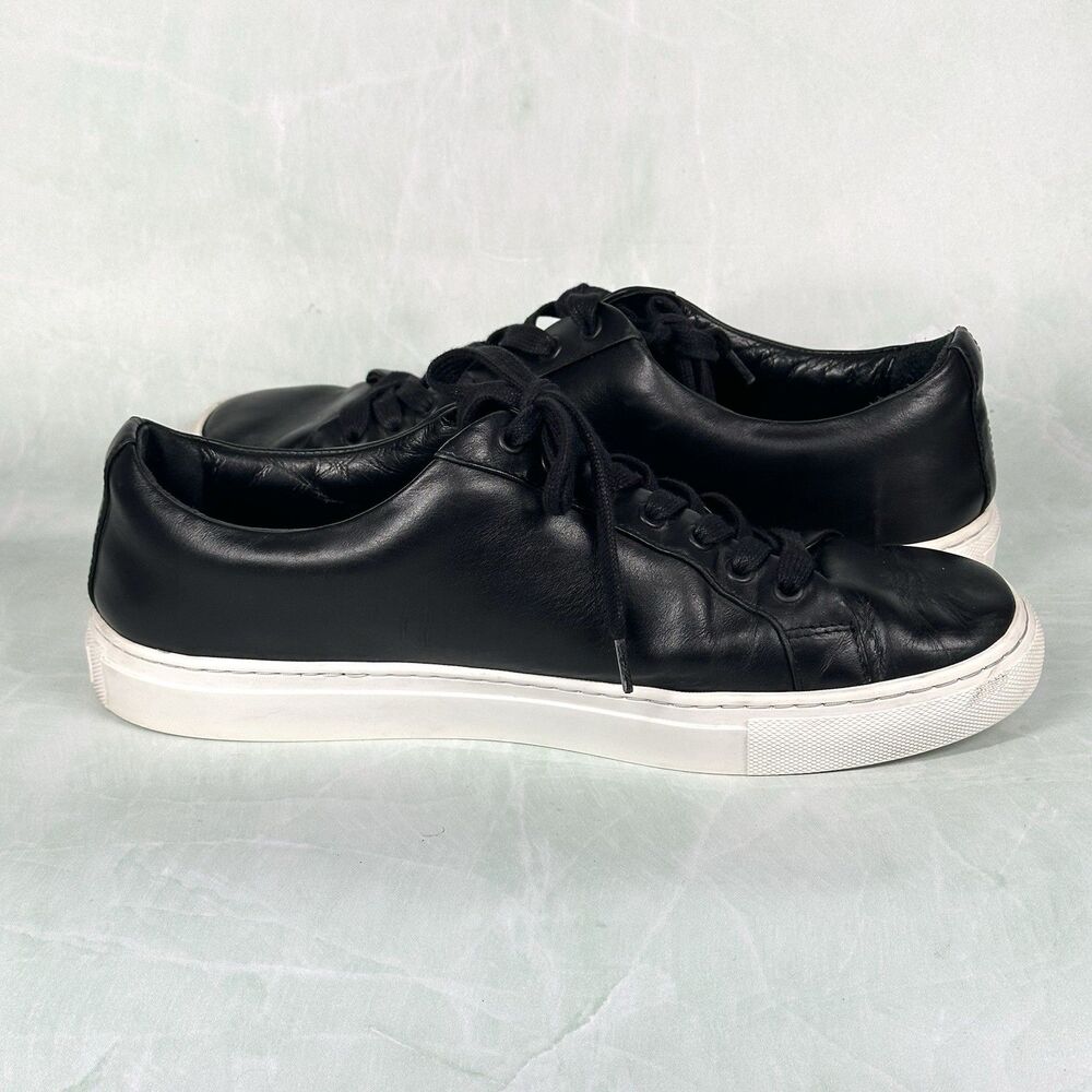 Thursday Shoes Everyday Leather Premium Low Top Sneakers Men's Size 10.5 Black - Picture 8 of 16